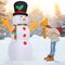 GOOSH 5 FT Christmas Inflatable Decoration Snowman with Branch Hand and Built-in LEDs